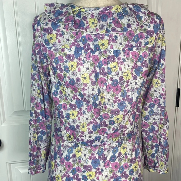 Modcloth Ruffling for Flowers Floral Midi Prairie Dress Size 6 - Picture 10 of 14